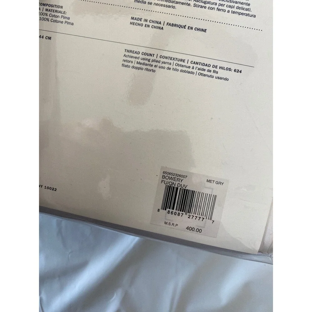 Ralph Lauren Home Duvet Cover full / QUEEN Metro Gray‎ $400 NEW in package